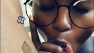 EBONY COLLEGE GIRL SUCKS MY DICK FOR HOMEWORK (ADD M≈ ќN SNAP: teensluxts)