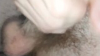 Cummin all over my wife cum soaked with handjob