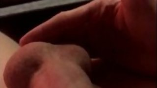 Slapping and squeezing my balls