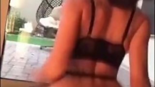 Rainey James - Solo DP Dildo Show