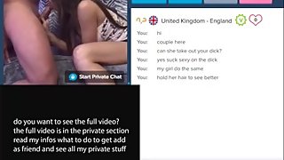 CHATROULETTE OMEGLE CHATRANDOM COUPLE FUCK HARD!!!!!! PREVIEW WITH SOUND