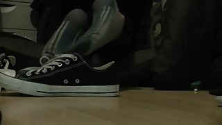 Blue Stinky Socks Heavy Worn