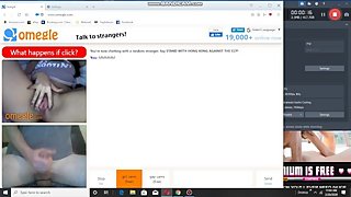 Omegle Ome.TV PERFECT Wet Pussy Makes Huge White Cock Explode with CUM!