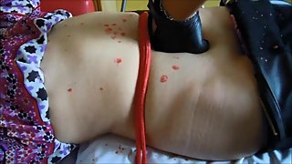belly hot wax torture stomach tied ans sexy abs red Fantasy of Paula FULL