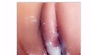 Blasian Virgin Playing With Her Wet Sticky Pussy