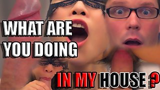 SpicyRice - 4k Babysitter Hides in House Until Dark To Fuck Dad For Money