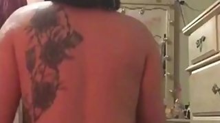 Bent over, ass twerking, titties bouncing dance