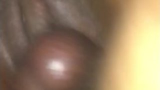 Ebony babe taking it doggy style pussy close up