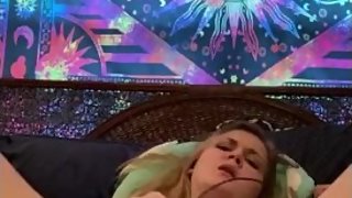 small teen strip tease ;) and masturbation with vibrator bending over