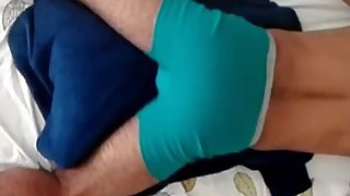 Porn for women - horny solo male humping pillow till orgasm
