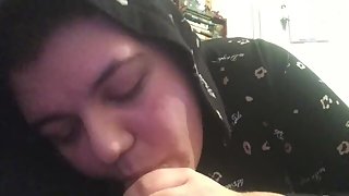 Sucking my boyfriends juicy cock