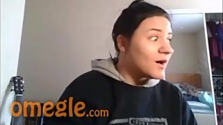 Cute omegel teen reacts to my bbc (no sound)