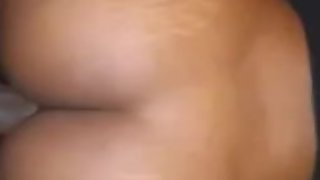 Sexy ebony babe bouncing on a bbc