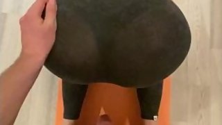 Fucked A Roommate With Big Ass While She Was Doing Fitness