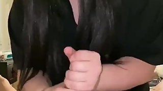 Gothgirl gets Creampied while riding hard cock (we are on Onlyfans)