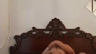 This beautiful teen redhead riding me!!