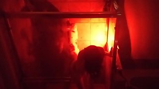 Amateur shower scene