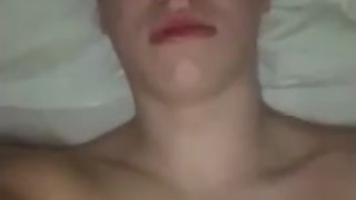 English teen with great body and big dick wanking on snapchat