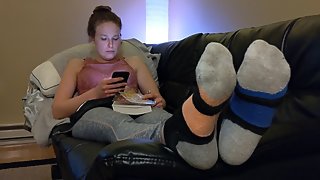 Aurora Rose sweaty socks