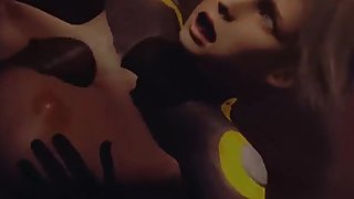 Animelois Giant beasts titty fuck hot 3D blonde girls while they moan.mp4