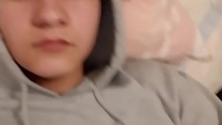 Drunk 18 years old Latino teen jerking off