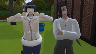 Innocent Hinata Prima Abused in Game by Neji Hyuga Naruto Hentai