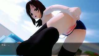 Shrinking purgatory Part 6 Beach (Giantess And Shrink)