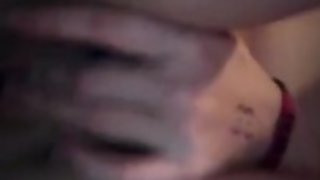 Teen show tits in car