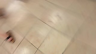 Sexy curves chick in mini dress