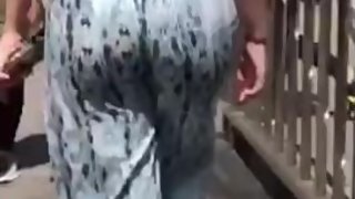 Insane Candid Booty Clap