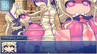 A sex doll alive force a guy to cum many times with a titjob