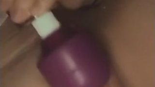 Ex masturbates with wand