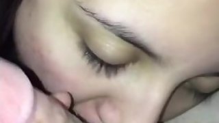 Teen Girlfriend Licking Ass and Sucking Dick