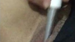 Fingering my giant pussy in a different way